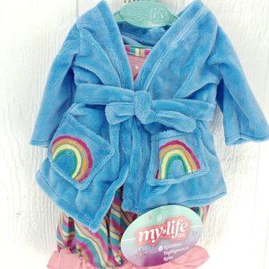My Life As Rainbow Nightgown & Robe For 18" New With Tags 2021